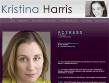 Tablet Screenshot of kristinaharris.com